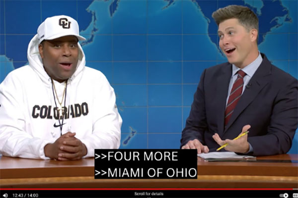 Screenshot of Kenan Thompson and Colin Jost from Saturday Night Live